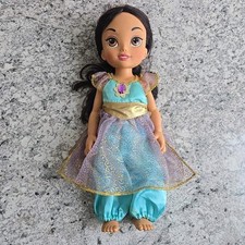 Disney Collection Aladdin Princess Jasmine Toddler Doll Toy 15in Blue Outfit