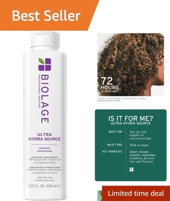 Biolage Ultra Hydra Source Shampoo - Frizz Prevention for Dry, Coarse Hair