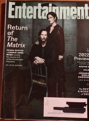 Entertainment Weekly Magazine Jan2022 Return of the Matrix Preview Keanu Reeves