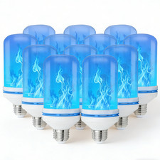 Flickering Flame Bulb E26 Gravity Sensor 4 Modes LED Fire Light Bulb Pack