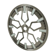 Grey 28.5mm Skeleton Watch Dial Green Luminous For NH70 Watch Movement Accessory