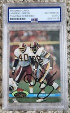 Darrell Green Signed Auto 1991 Topps Stadium Club #127 Football Card PSA DNA 