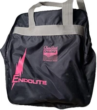 ATHALON Endolite Ski Boot Bag Chap Stick Challenge Disabled Skiers Black Pink