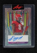 2023 Leaf Vivid Pre-Production Proof Silver Mojo 1/1 Kenny McIntosh Auto 2g6