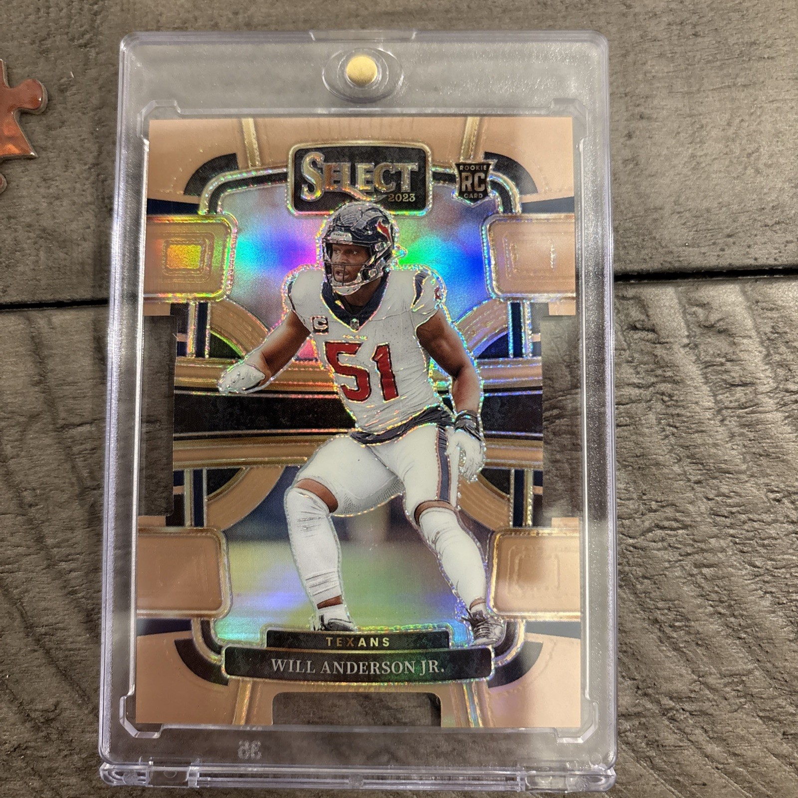2023 Panini Select Copper Prizm Die-Cut Will Anderson Jr. #40 Texans Rookie /299