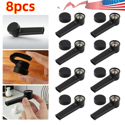 #ad Pack of 8 3.5quot; Silicone Tobacco Smoking Pipe with Lid Black Hand Pipes Bowl $9.79