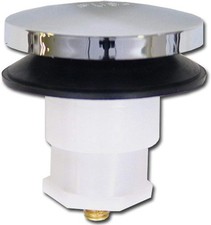 KISSLER  CO. INC Drain Stopper,Plastic,Chrome 58-7153 Chrome