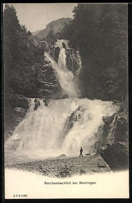 Ansichtskarte Meiringen, Reichenbachfall, Wasserfall 