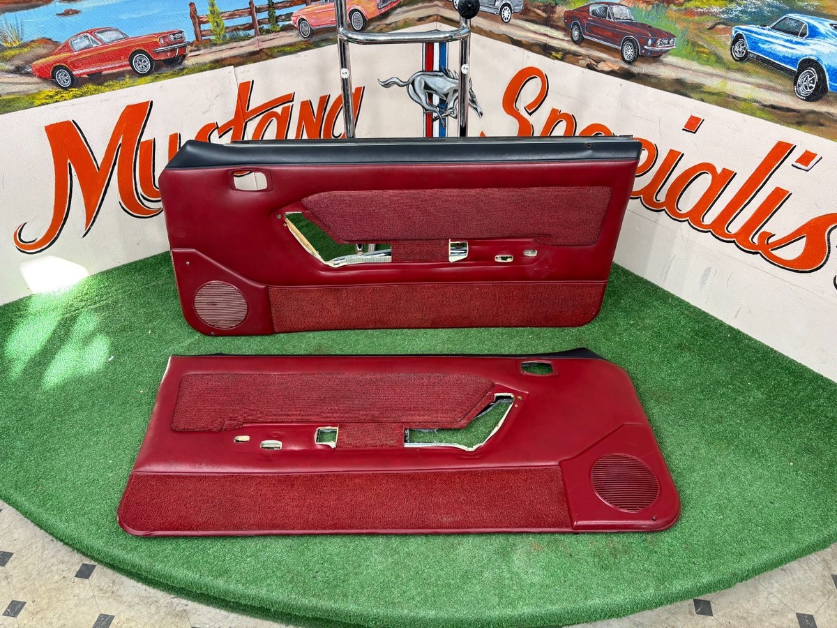 1987-1993 FORD MUSTANG FOX BODY DOOR PANELS RED | eBay
