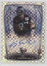2014 Bowman Chrome Rookie Refractor X-Fractor /10 CJ Fiedorowicz Auto RC