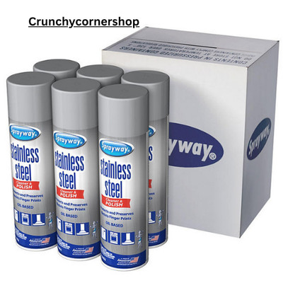 Sprayway Stainless Steel Cleaner and Polisher (15 oz, 6 pk.), SEALED