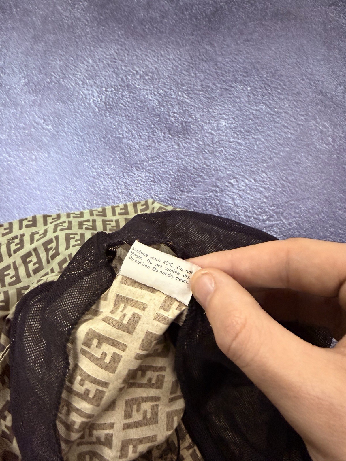 Vintage Fendi Zucca Monogram Swim Shorts Trunks Brown FF Logo IT 46 US Small thumbnail 8