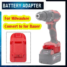 For Milwaukee 18v Lithium Battery Convert to for Bauer 20v Li-ion Tools Adapter