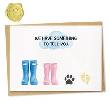 Cute Pregnancy Announcement Card, Baby Announcement Ideas Card, Ultrasound Pi...