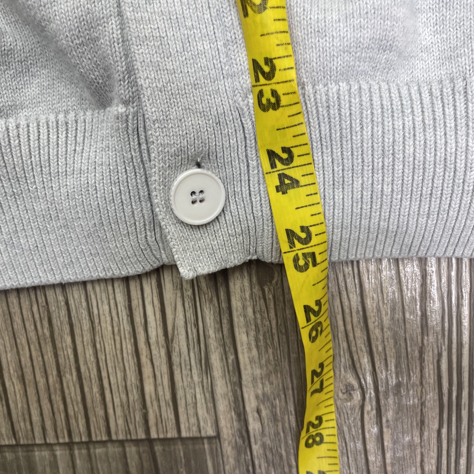 Lacoste Cotton Cardigan Knit Sweater Mens Gray Size 6 Mens XL Button Up thumbnail 8