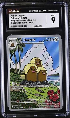 Alolan Dugtrio graded CGC 9 for sale on eBay