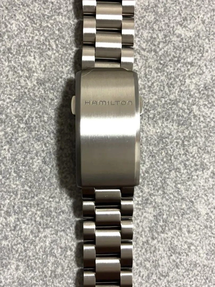 Pulsera de titanio Hamilton H70235130 18 mm genuina OEM correa de reloj ligera Foto 2 de 4