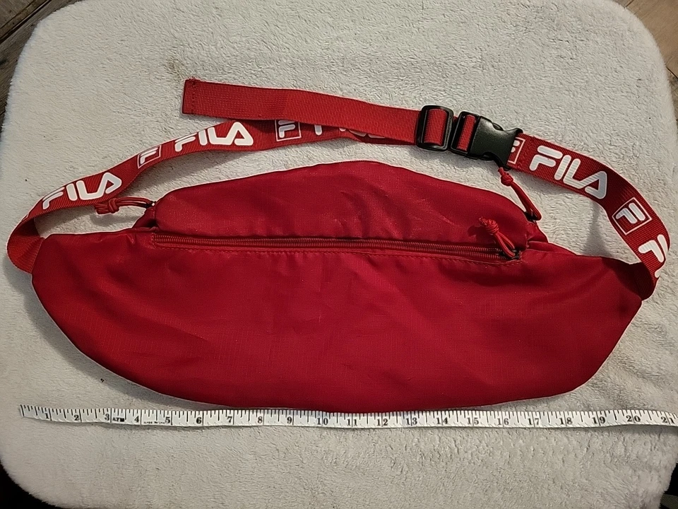 FILA унисекс красный и белый талии сумка Fanny Pack сумка с короткими ручками  - Изображение 2 из 4