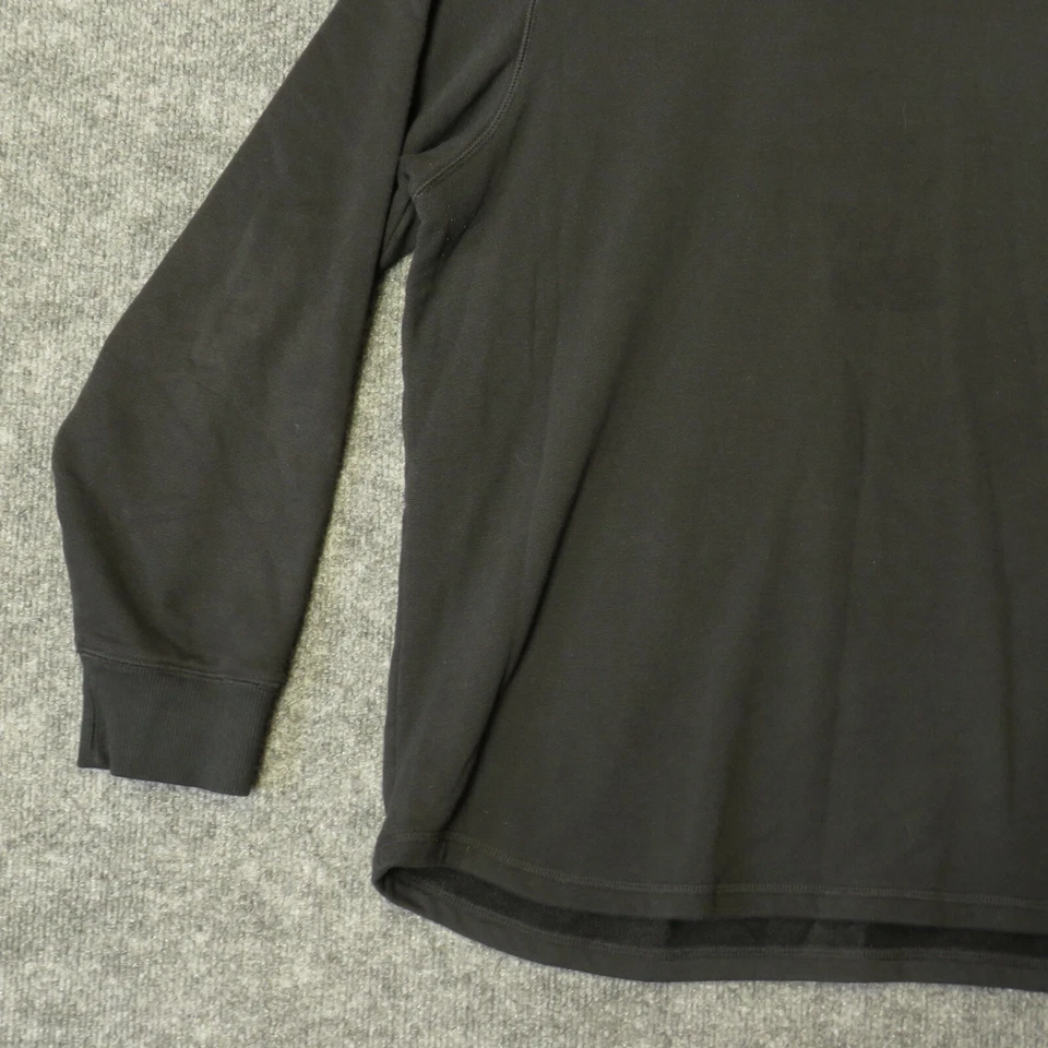 Camisa Puma Para Hombre Extra Grande Negra Manga Larga Elastizada Cuello Redondo Pullover Foto 4 de 4