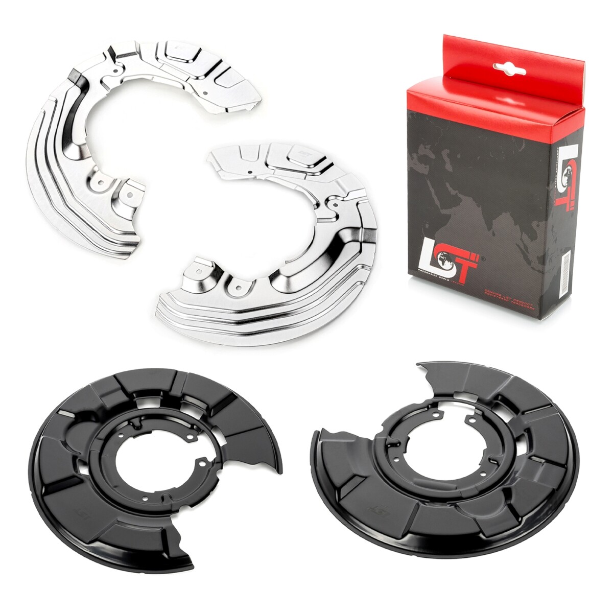 4x Brake Plate Splash Plate Front Rear Left Right for BMW E81 E87 E90 E91 E92