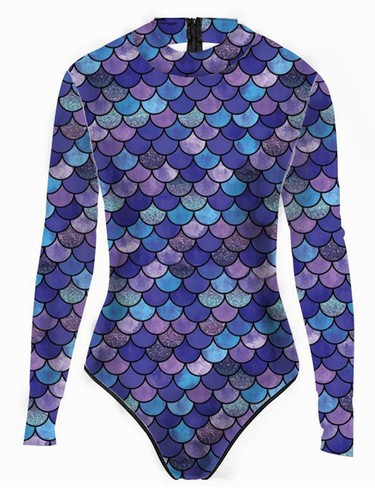 Womens Bodysuit Diving Leotard Wetsuit Jumpsuit Adult Unitard Sports Swimwear - Picture 26 of 39