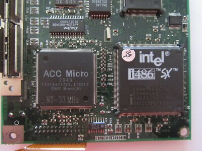 kenitec TS34T-25 Laptop Motherboard Intel i486 SX 25 MHz Cirrus