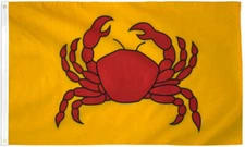 Crab Flag 3x5 Seafood Banner Sign Bandera Mariscos Food Concessions Flag NYLON