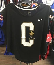 2017 World Juniors Championship Team Canada Big C Ladies Top Blouse Shirt Large