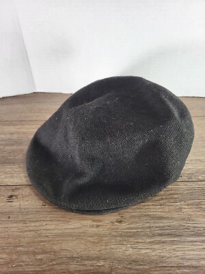 Vintage Turtle K Black Flat Hat Paperboy Hat Cap