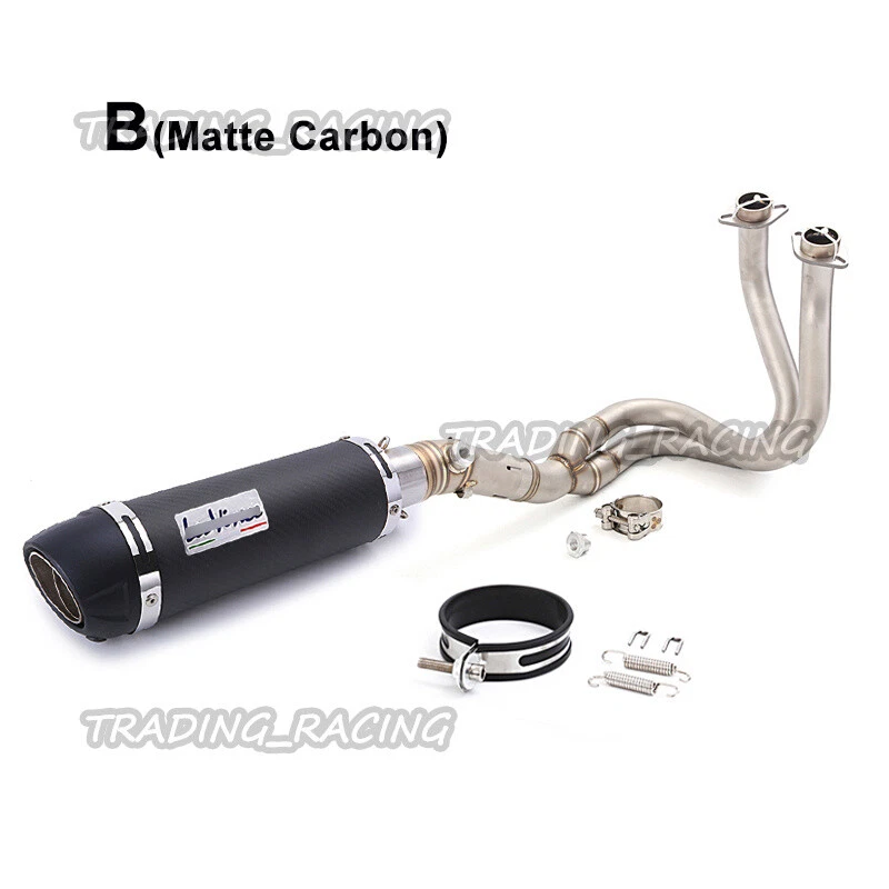 Sistema de escape completo silenciador de extremo de tubo de enlace delantero 51 mm para Kawasaki Ninja 650 Z650 Foto 3 de 4