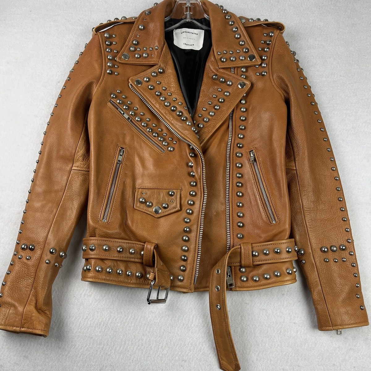 Understated Leather Austin Studded Jacket Western Size XS