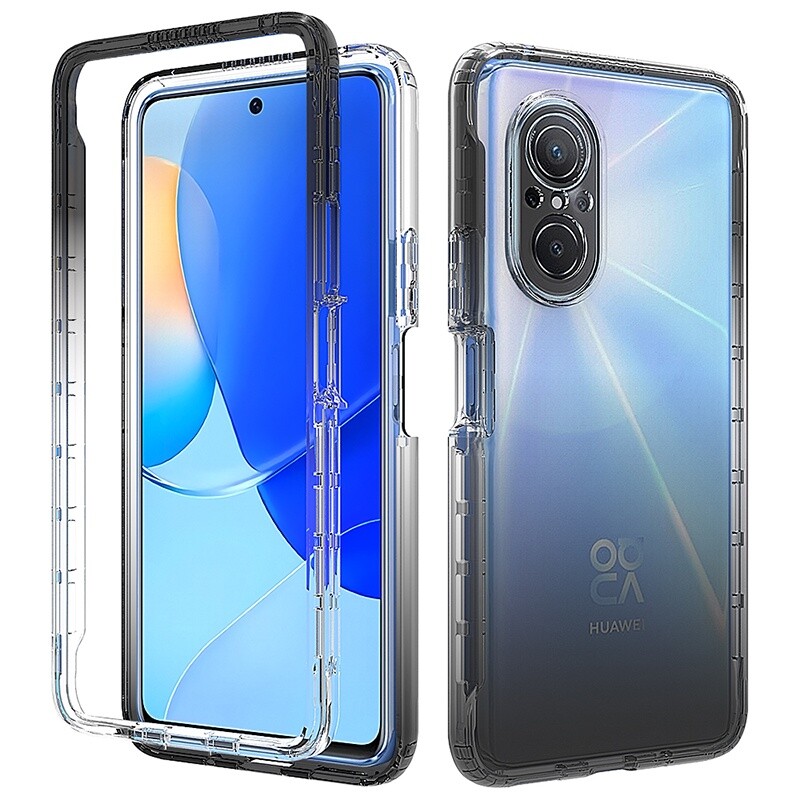 For Huawei Nova 9 SE Dual Layer Gradient Shockproof Full Body Clear Case Cover