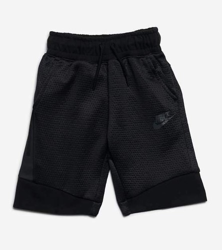 NIKE LITTLE BOYS TECH PACK FLEECE SHORTS SIZE 4.0 TO 7.0 BLACK NEW - Picture 6 of 6