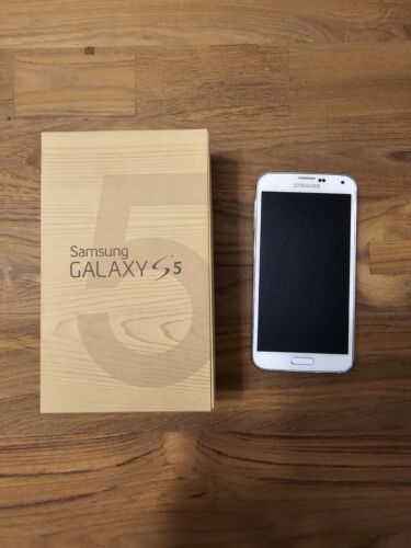 Samsung Galaxy S5 SM-G900T - 16GB - Shimmery White (T-Mobile) Smartphone - Afbeelding 1 van 3