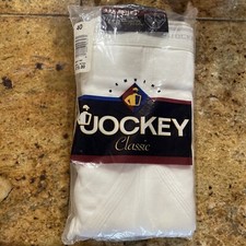 Pack of 3 Vintage Jockey Classic Cotton Briefs Size 40 White