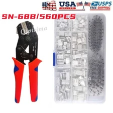 560PCS 2.54mm JST-XH Connector Kit Adapter Cable Terminal Socket M/F 2/3/4/5 PIN