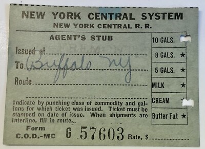 ANTIQUE 1942 NEW YORK CENTRAL RAILROAD RAILWAY SYSTEM AGENTS