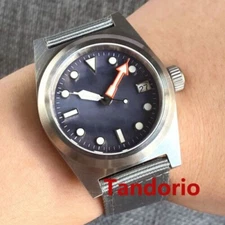 20ATM Tandorio 38mm Domed Sapphire Glass NH35A Automatic Men Watch Date Luminous