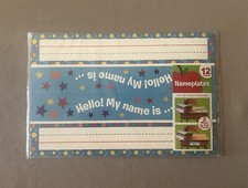 Pack Of 12 Student Nameplates, 9  X 6 1/4  , Makes 24 Nameplates, New In Package 