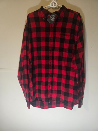 NWT St John Bay Buffalo Plaid Long Sleeve Button Down Super Soft Flannel XL - Picture 2 of 24