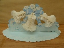 Vtg American Greetings Honeycomb Bells Cluster Tissue Wedding Table Decoration 