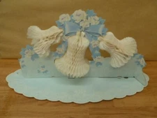 Vtg American Greetings Honeycomb Bells Cluster Tissue Wedding Table Decoration +