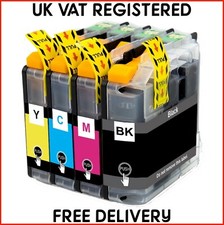 127 & 125 non-oem Ink Cartridges For Brother DCPJ4110 DCPJ552 (LOT)