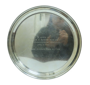 Tiffany & Co. Sterling Silver 10" Round Regency Tray 21253
