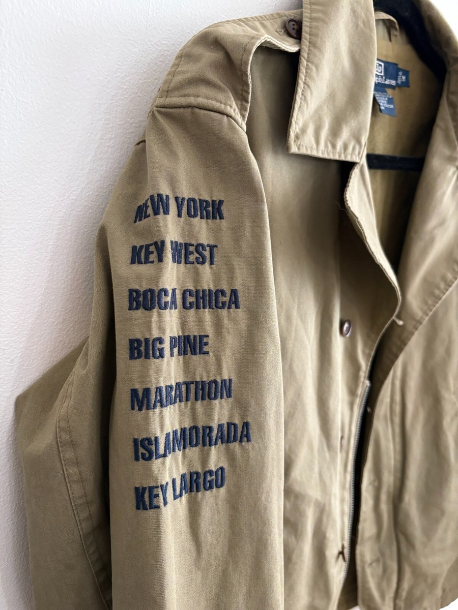 Vintage Polo Ralph Lauren Jacket Military Style Key West