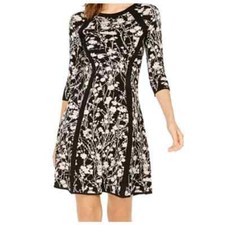 Taylor Knit A Line Sweater Dress Medium