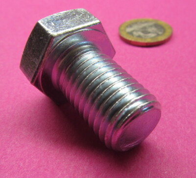 Tap Bolt, FT, 8.8 Zinc Plated Metric, M16 x 2.0 x 25 mm Length, 10 Pcs