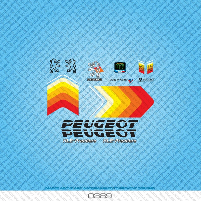 Bicycle transfers stickers 2025
