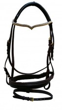 High Quality Swedish Bridle Varimar Leather Brown New incl. Reins