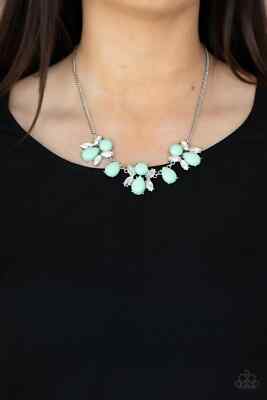 Paparazzi Jewelry Accessories - Galaxy Gallery - Green Necklace - Vintage